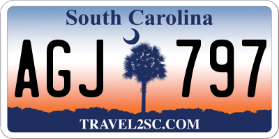SC license plate AGJ797