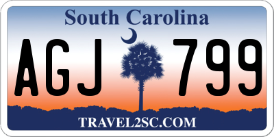 SC license plate AGJ799