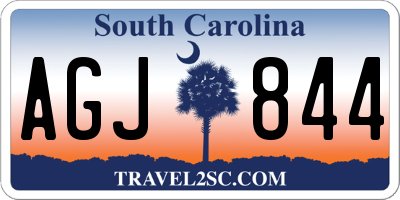 SC license plate AGJ844