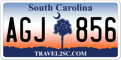 SC license plate AGJ856