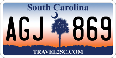 SC license plate AGJ869