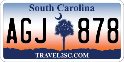 SC license plate AGJ878
