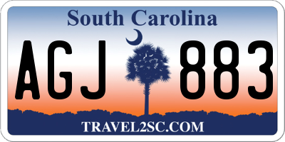 SC license plate AGJ883