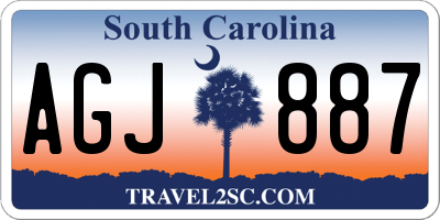 SC license plate AGJ887