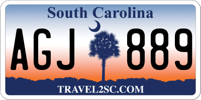 SC license plate AGJ889
