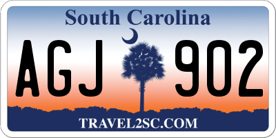 SC license plate AGJ902