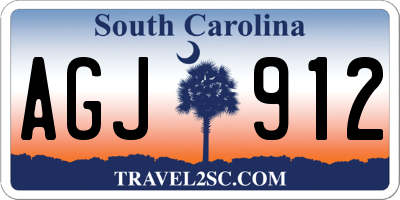 SC license plate AGJ912