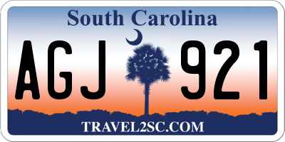 SC license plate AGJ921