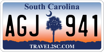 SC license plate AGJ941