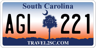 SC license plate AGL221