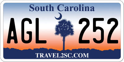 SC license plate AGL252