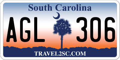 SC license plate AGL306