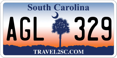 SC license plate AGL329