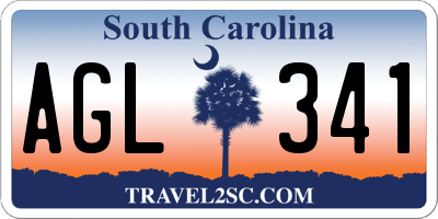 SC license plate AGL341