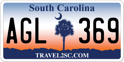 SC license plate AGL369