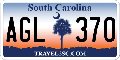 SC license plate AGL370