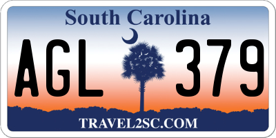 SC license plate AGL379