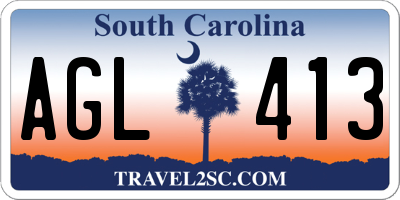 SC license plate AGL413