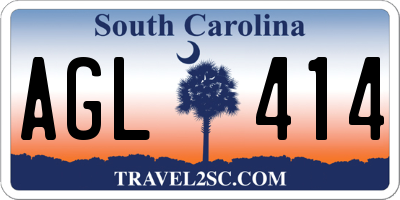 SC license plate AGL414