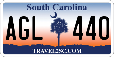 SC license plate AGL440