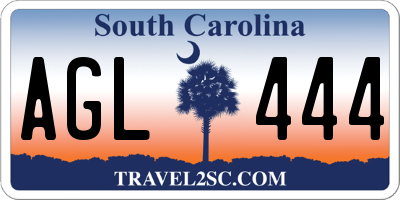 SC license plate AGL444