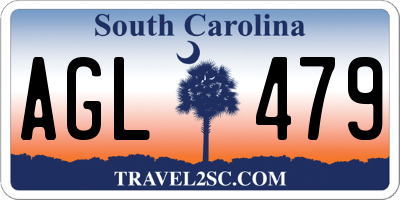 SC license plate AGL479