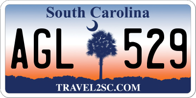 SC license plate AGL529