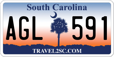 SC license plate AGL591