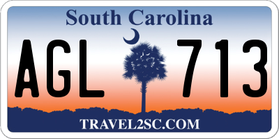 SC license plate AGL713