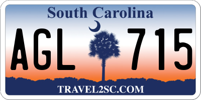 SC license plate AGL715