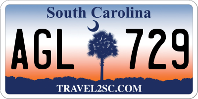 SC license plate AGL729