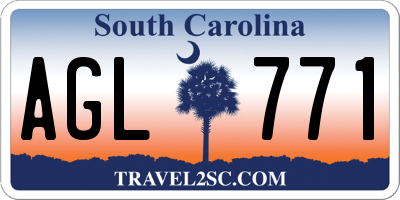 SC license plate AGL771