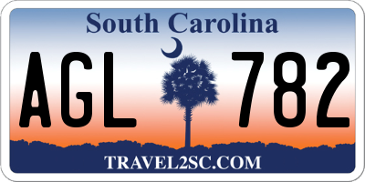 SC license plate AGL782