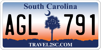 SC license plate AGL791