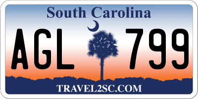 SC license plate AGL799