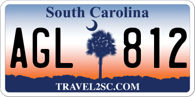 SC license plate AGL812