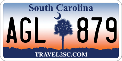 SC license plate AGL879