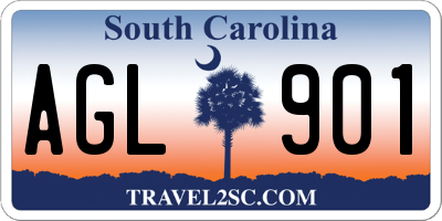 SC license plate AGL901