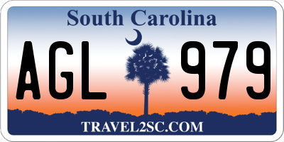 SC license plate AGL979