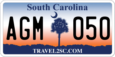 SC license plate AGM050