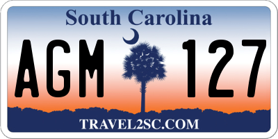 SC license plate AGM127