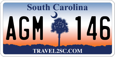 SC license plate AGM146