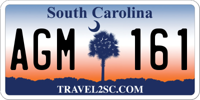 SC license plate AGM161