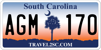 SC license plate AGM170