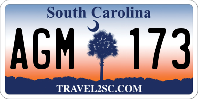 SC license plate AGM173