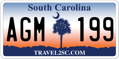 SC license plate AGM199