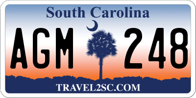 SC license plate AGM248