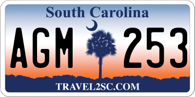 SC license plate AGM253