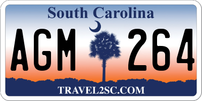 SC license plate AGM264