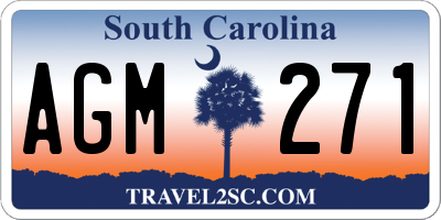 SC license plate AGM271